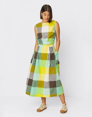 SKFK Irama GOTS Skirt ZY5 Checks