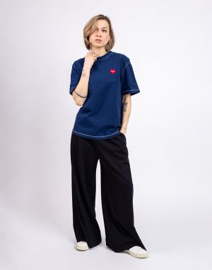 Carhartt WIP W' S/S Ingo T-Shirt Dark Blue garment dyed