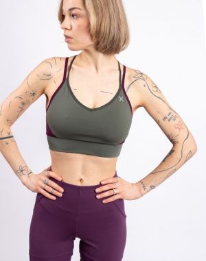 Montura Crimp Cross Bra Woman 4914 VERDE SALVIA/VINACCIA