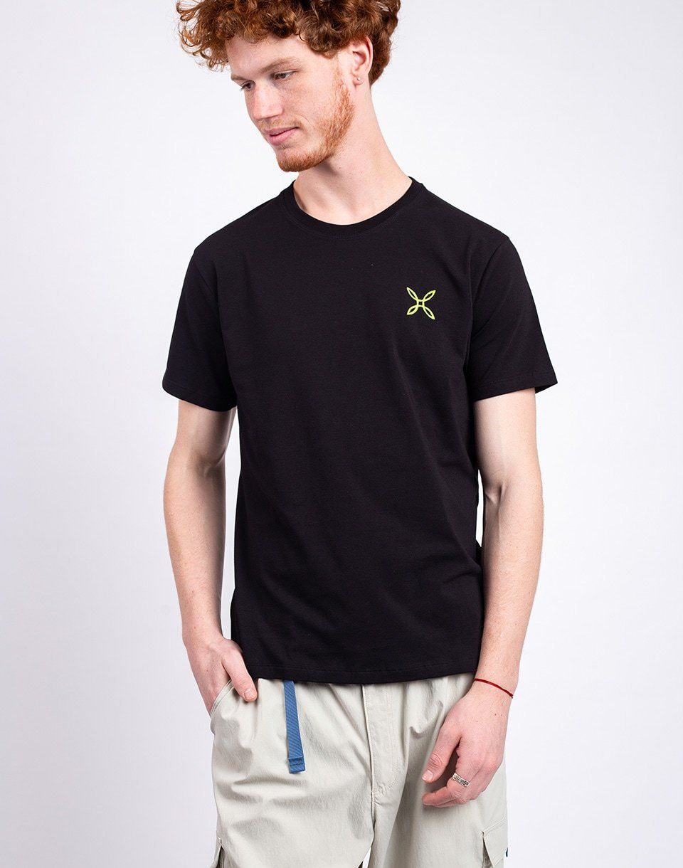 Montura Pencil Logo T-Shirt 9047 BLACK/VERDE LIME