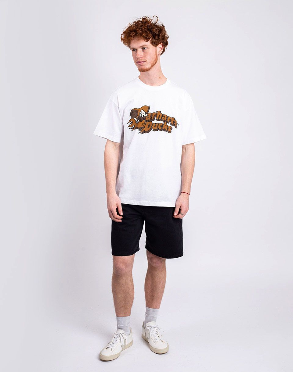 Carhartt WIP S/S Flaming Ducks T-Shirt White
