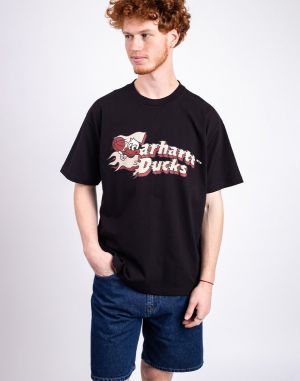 Carhartt WIP S/S Flaming Ducks T-Shirt Black