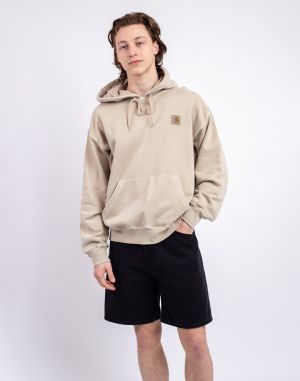Carhartt WIP Hooded Nelson Sweat Fleur De Sel garment dyed