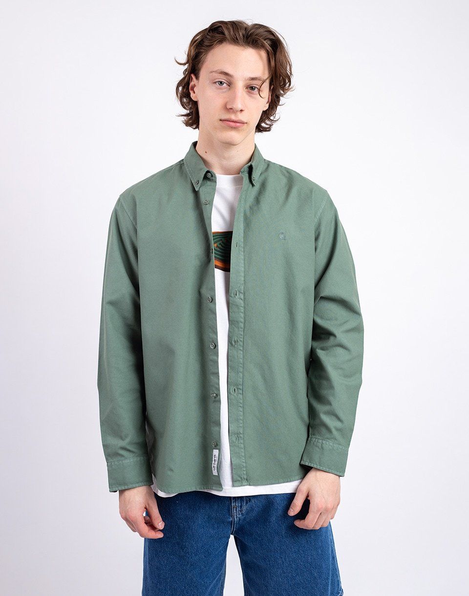 Carhartt WIP L/S Bolton Shirt Park garment dyed