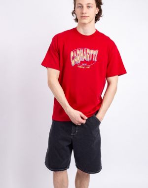 Carhartt WIP S/S Hot Script T-Shirt Cherry