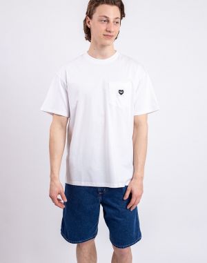 Carhartt WIP S/S Pocket Heart T-Shirt White/Black
