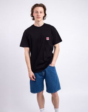 Carhartt WIP S/S Pocket Heart T-Shirt Black/Red
