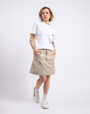 Carhartt WIP W' Maeve Double Knee Skirt Fleur De Sel stone washed