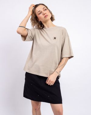 Carhartt WIP W' S/S Nelson T-Shirt Fleur De Sel garment dyed