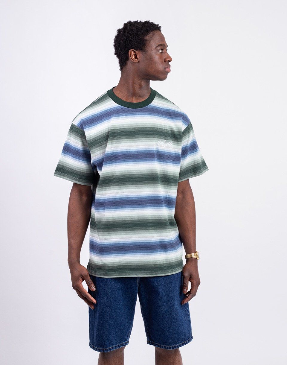 Carhartt WIP S/S Dashner T-Shirt Dashner Stripe, Park