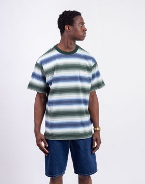 Carhartt WIP S/S Dashner T-Shirt Dashner Stripe, Park