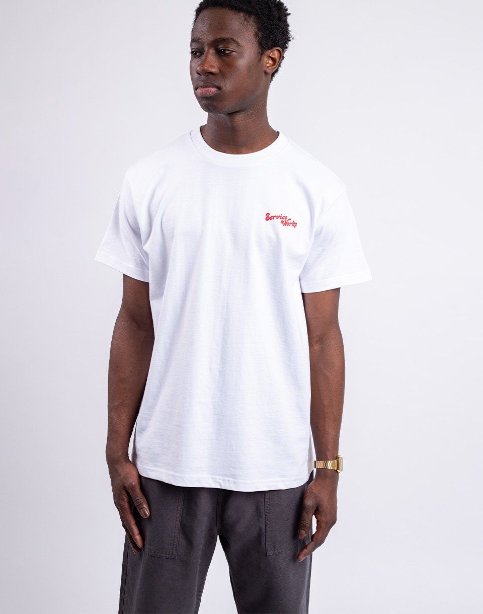 Service Works Work Pleasure Tee WHITE