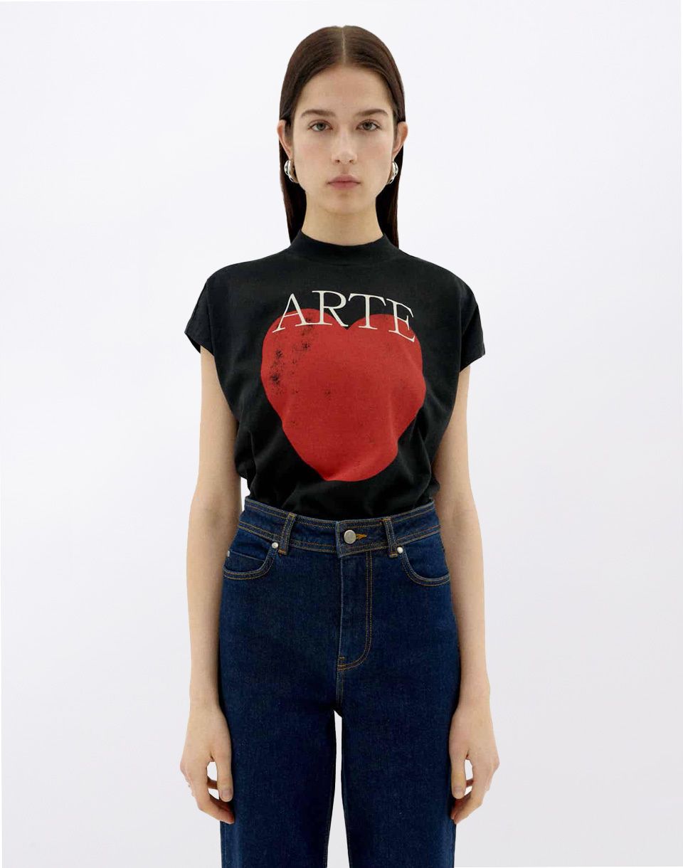 Thinking MU Art & Love Black Volta T-Shirt BLACK
