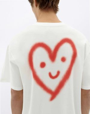 Thinking MU Cutr3 Heart Aaron T-Shirt WHITE