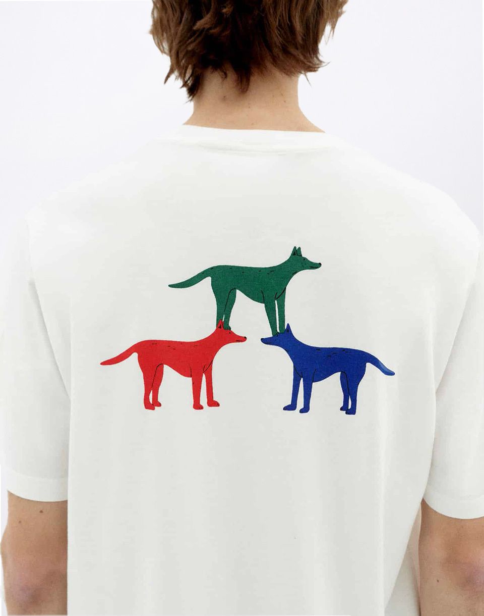 Thinking MU Perritos Zach T-Shirt WHITE