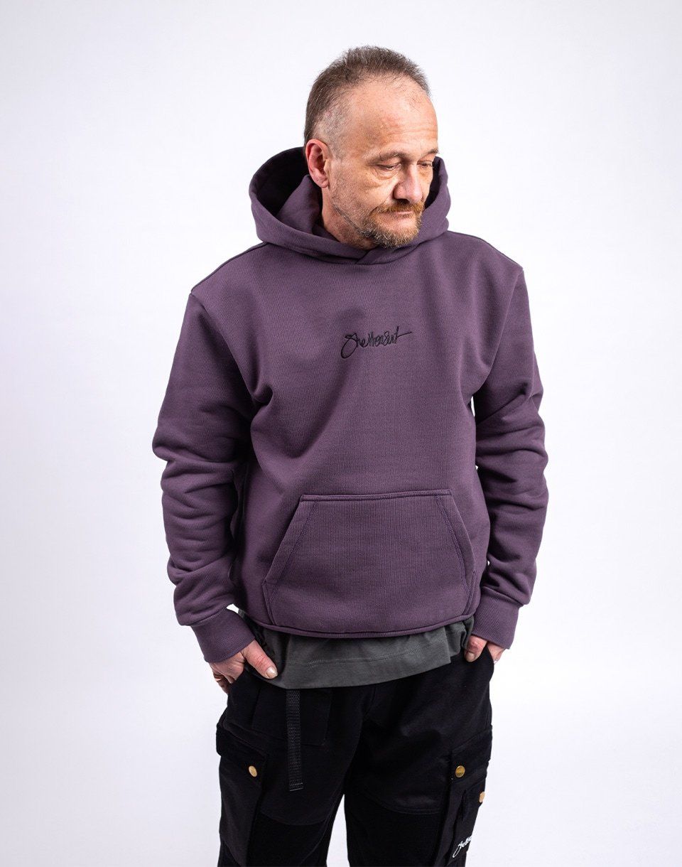 ONE OF XX Sheltersuit Logo Hoody Faded purple