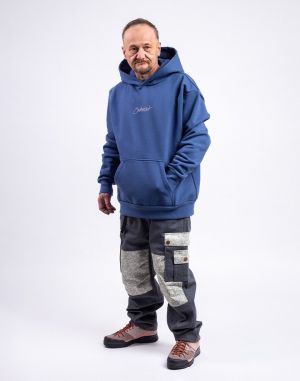 ONE OF XX Sheltersuit Logo Hoody Faded blue