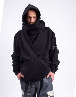 ONE OF XX Sheltersuit Scarf Hoody Black