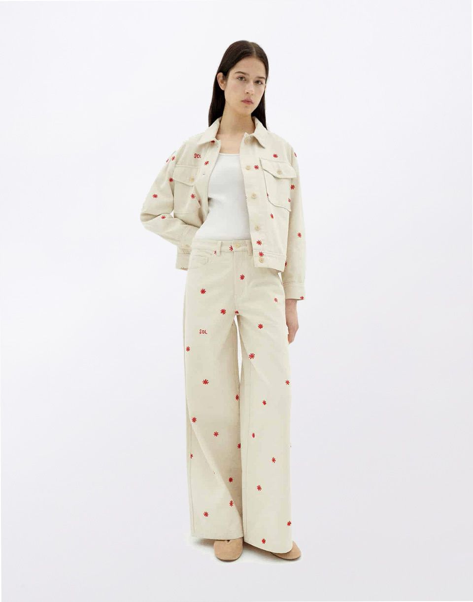 Thinking MU Sol Chain Hedda Pants ECRU