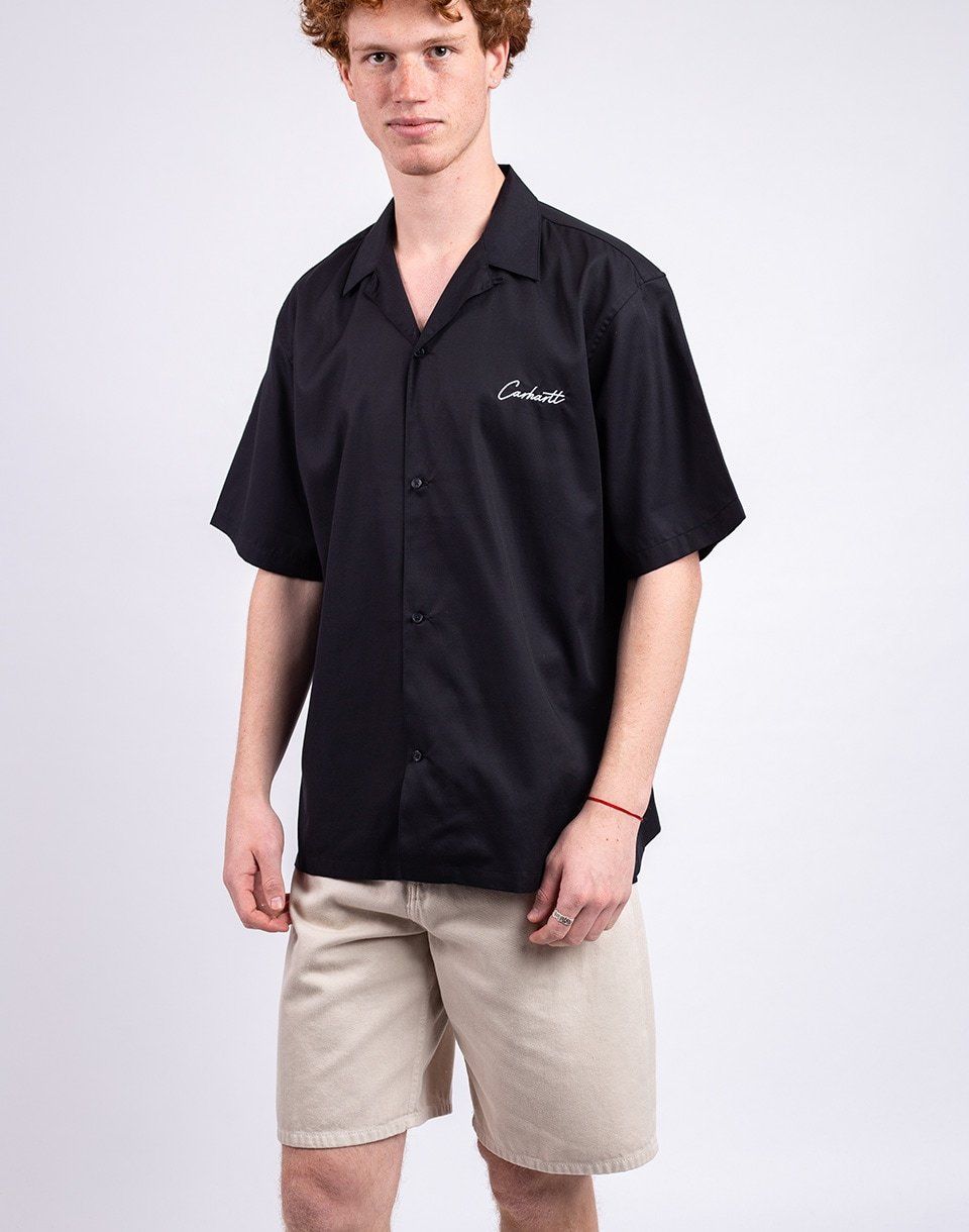 Carhartt WIP S/S Delray Shirt Black/White