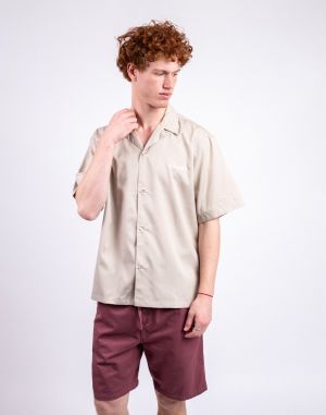 Carhartt WIP S/S Delray Shirt Fleur de Sel/White