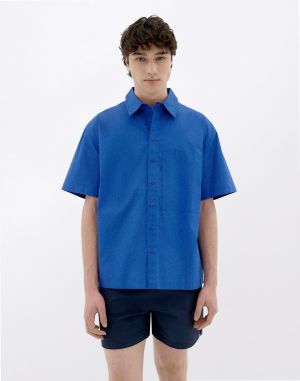 Thinking MU Indigo Kurt Shirt BLUE