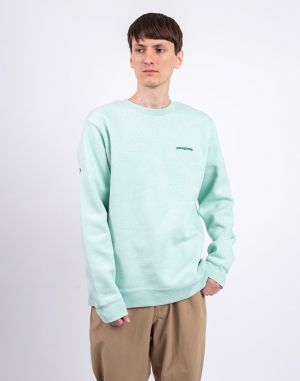 Patagonia Fitz Roy Icon Uprisal Crew Sweatshirt Rinsed Green