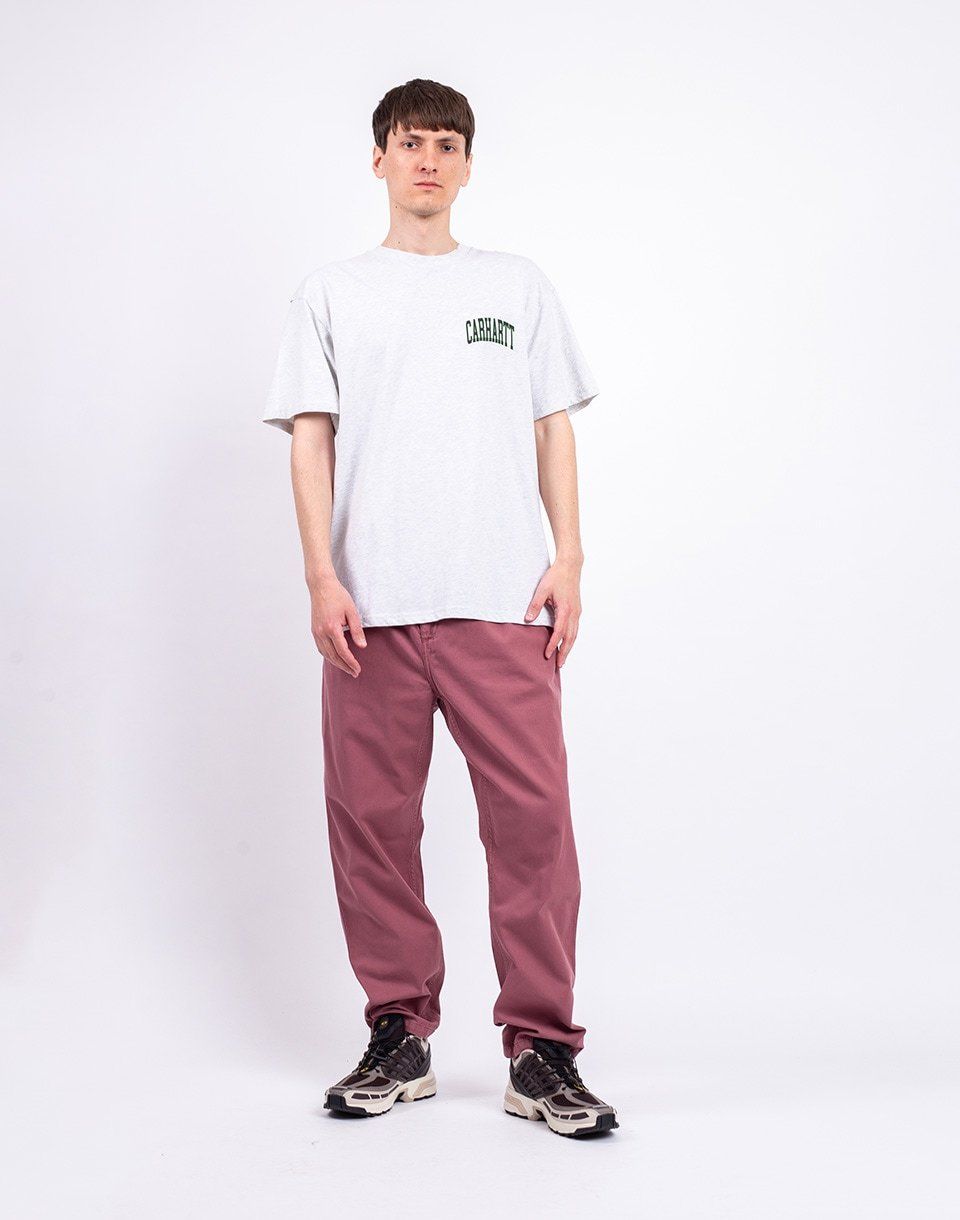Carhartt WIP Flint Pant Dusky Pink garment dyed
