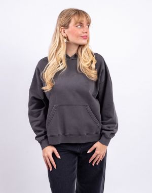 Carhartt WIP W' Hooded Benton Sweat Black garment dyed