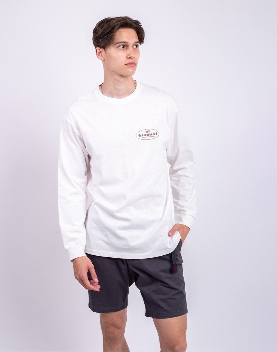Gramicci Climbing Equipment L/S Tee WHITE