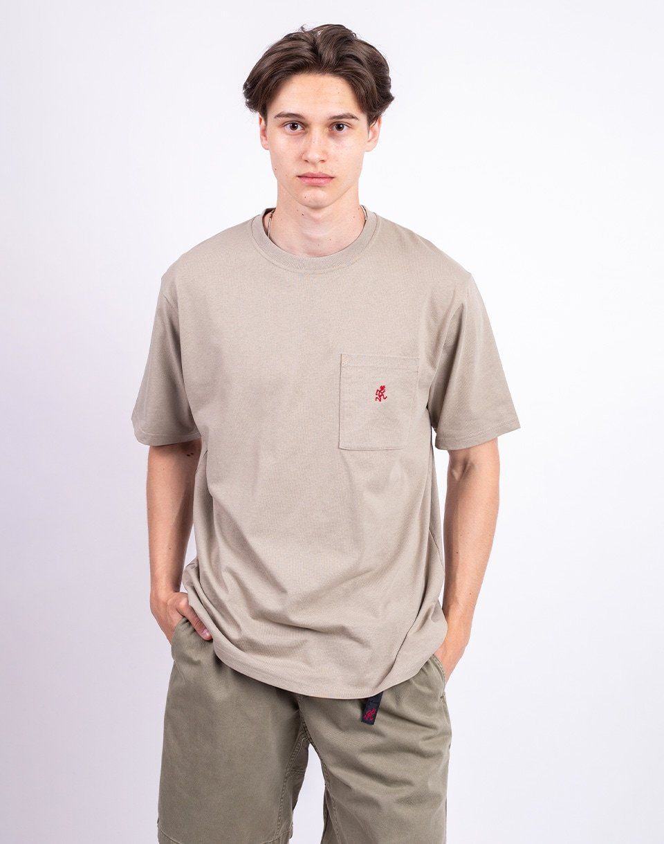 Gramicci One Point Tee KHAKI