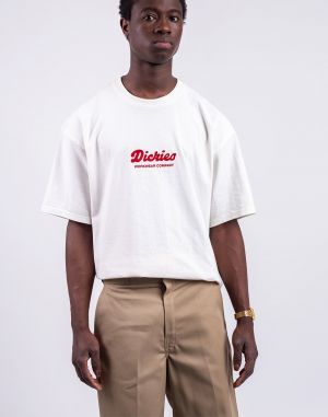 Dickies Lewistown Embro Tee EGRET