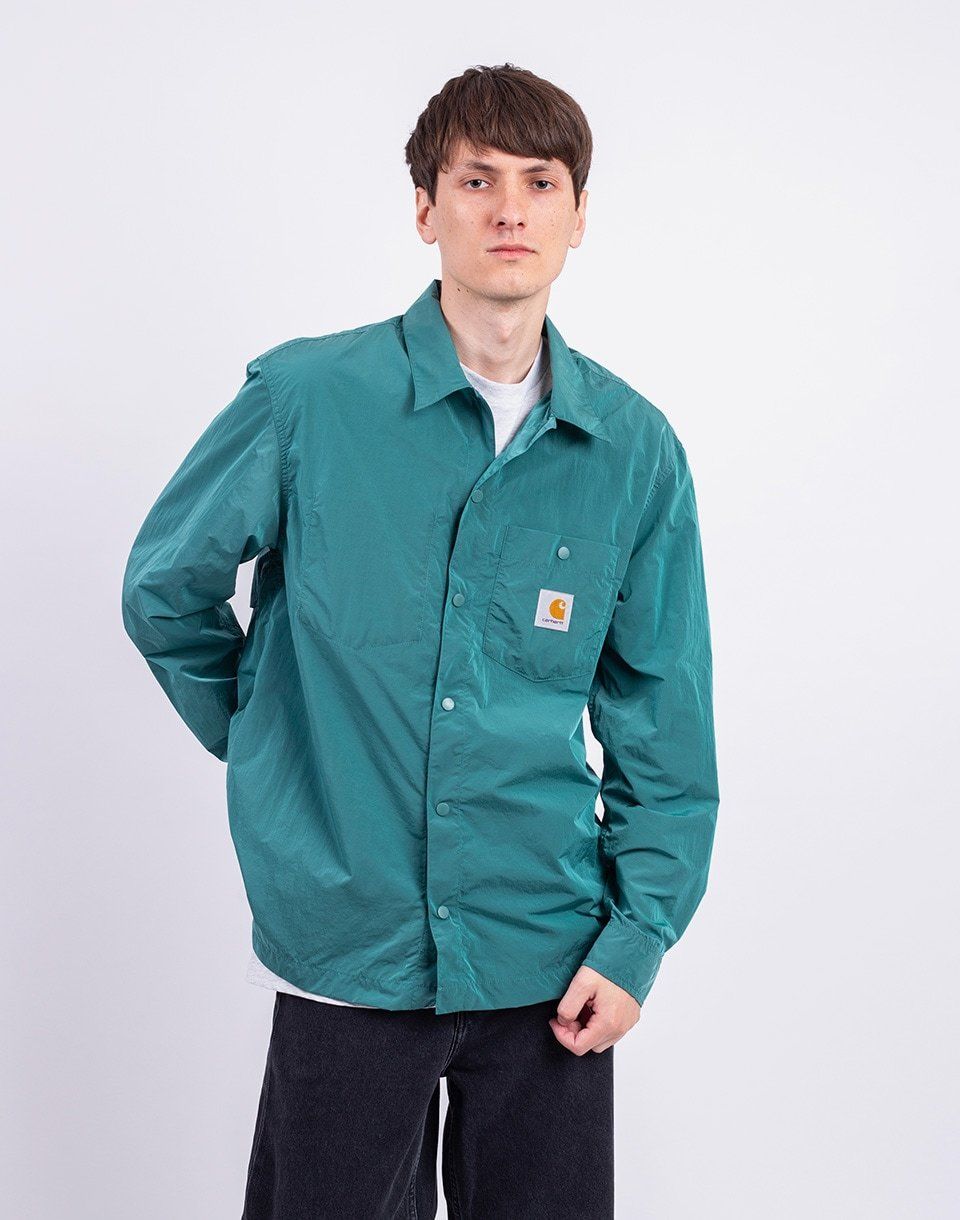Carhartt WIP Canby Shirt Jacket Silver Pine/White