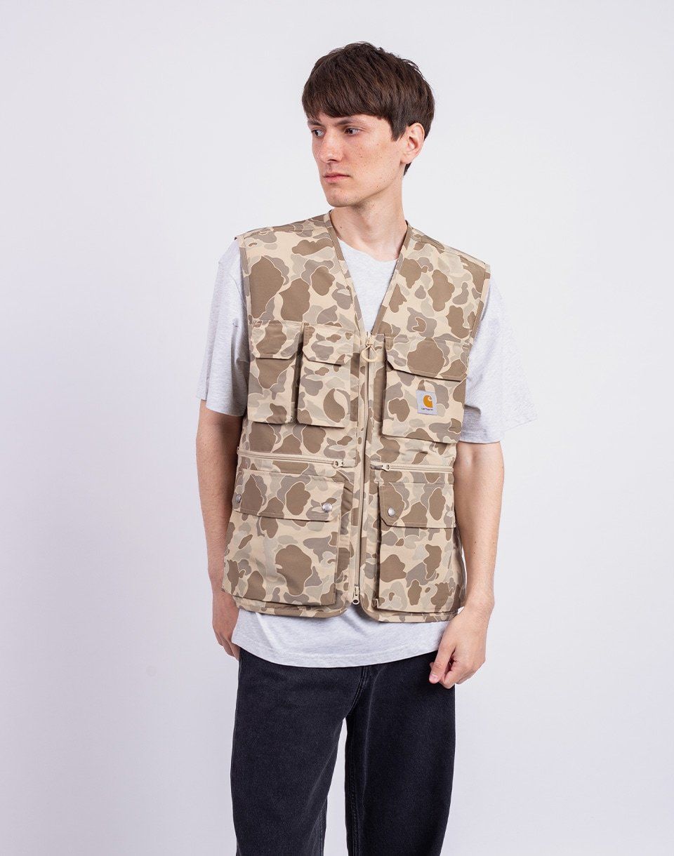 Carhartt WIP Irwin Vest Camo Duck, Desert