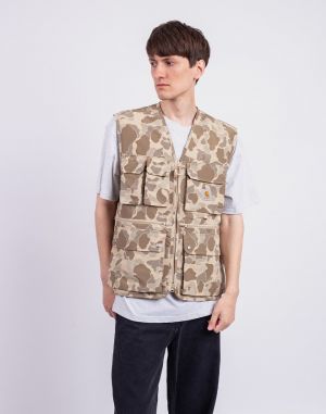 Carhartt WIP Irwin Vest Camo Duck, Desert
