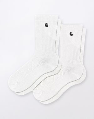Carhartt WIP Madison Pack Socks White/Black + White/Black