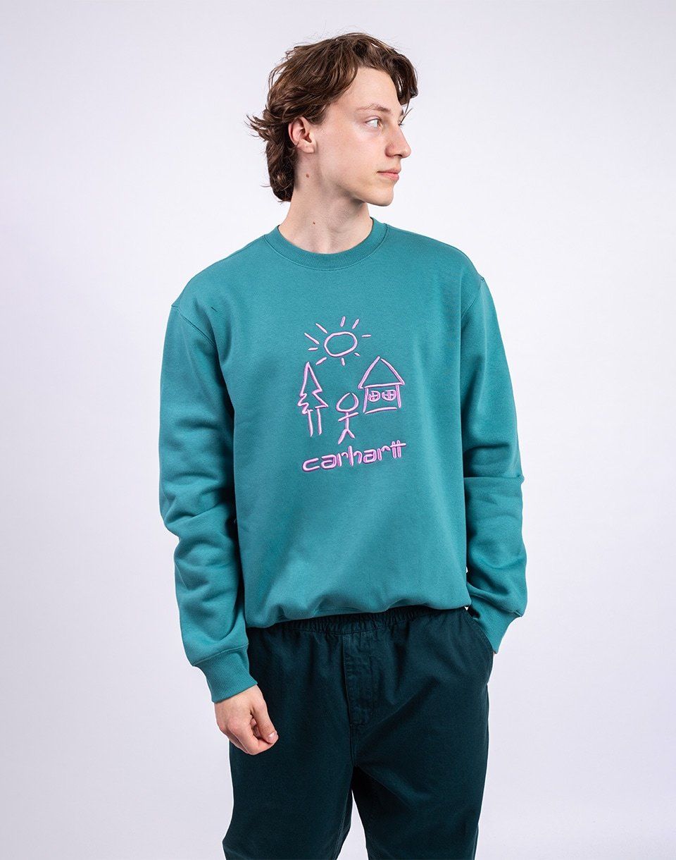 Carhartt WIP Masterpiece Sweat Saguro/Pink