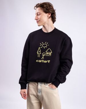 Carhartt WIP Masterpiece Sweat Black/Fandoghi