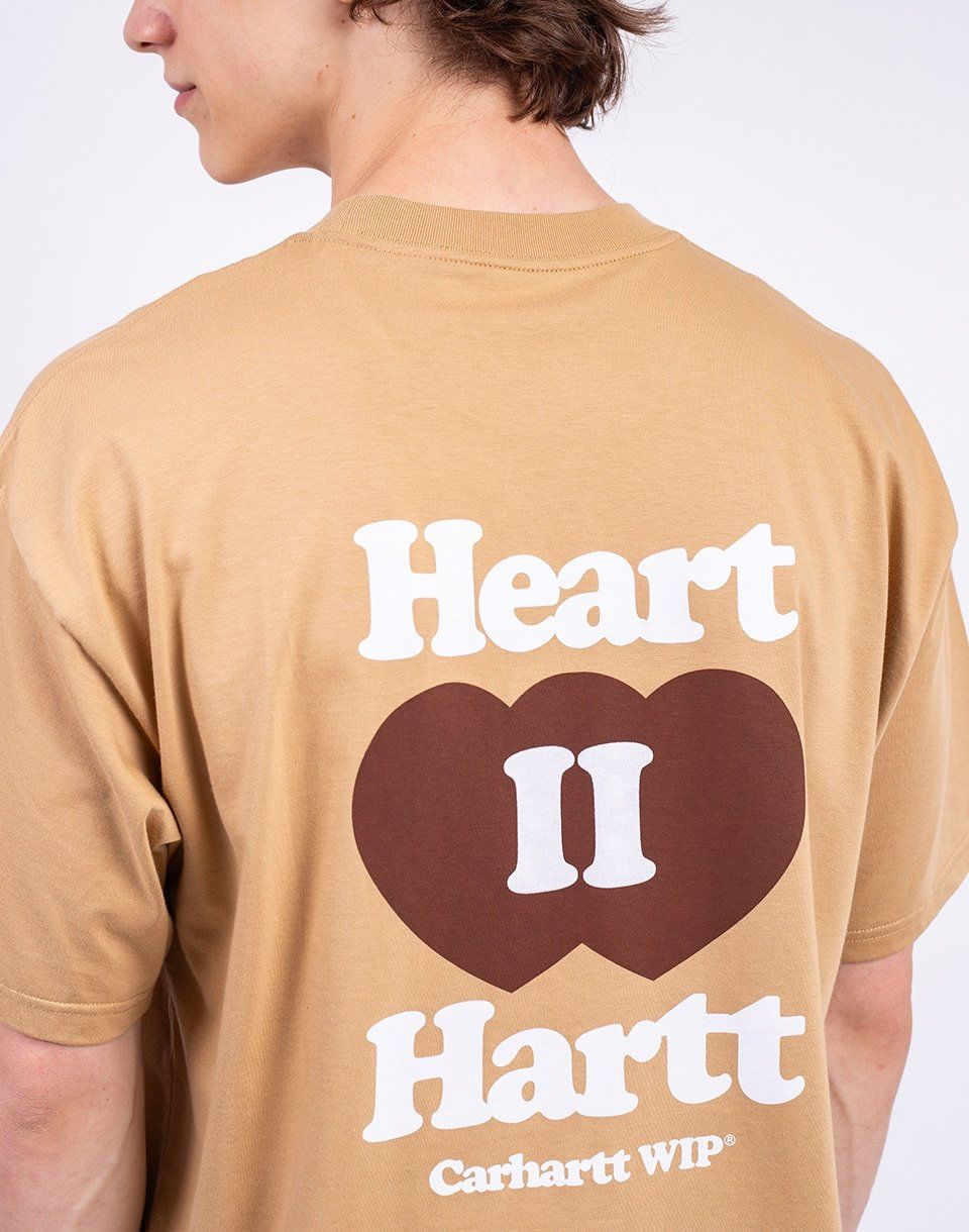 Carhartt WIP S/S Heart II Hartt T-Shirt Dusty H Brown