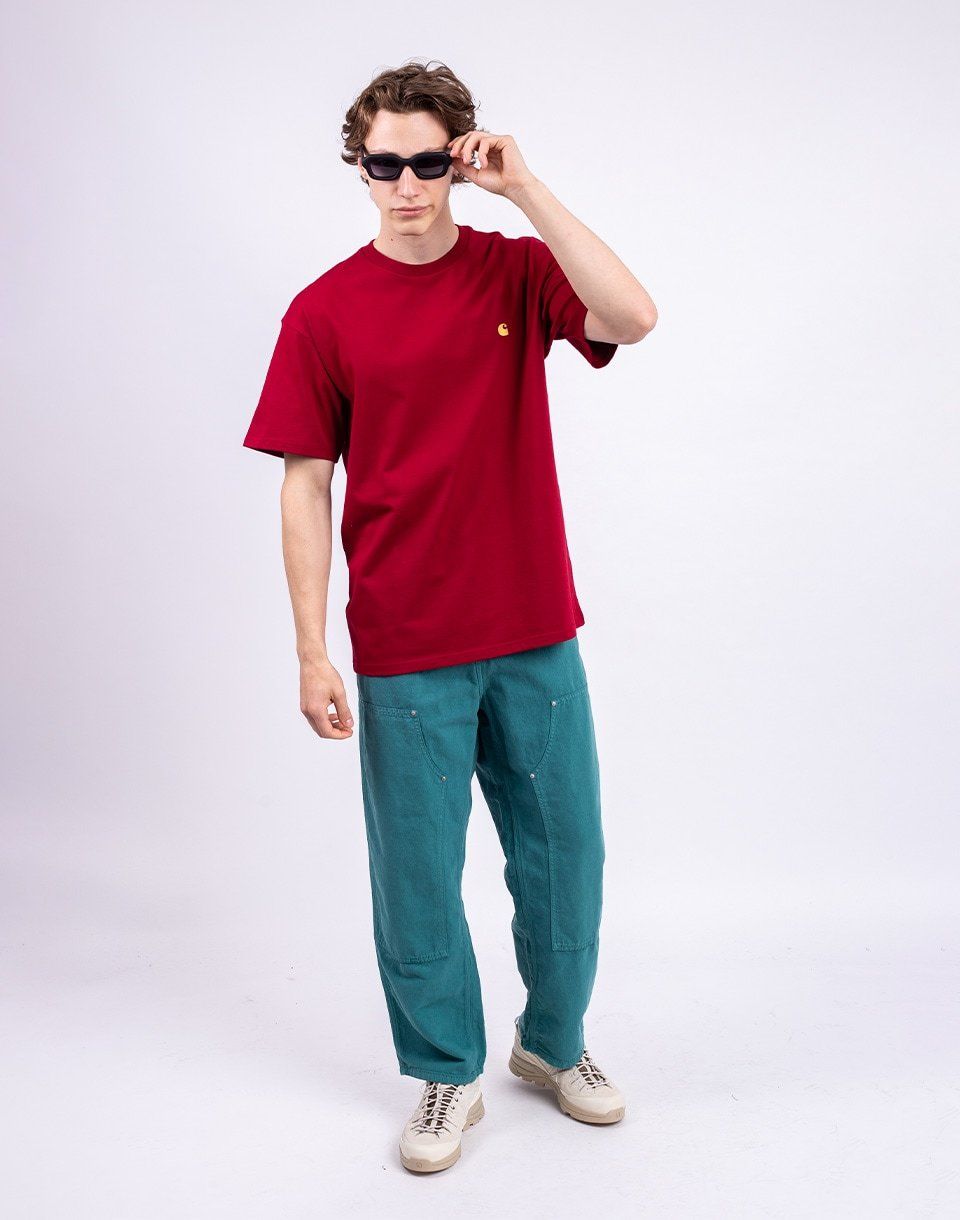 Carhartt WIP S/S Chase T-Shirt Scarlet/Gold
