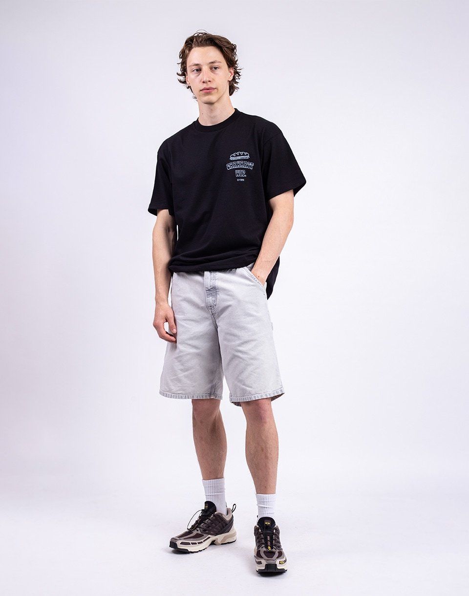 Carhartt WIP Single Knee Short Black chalk wash