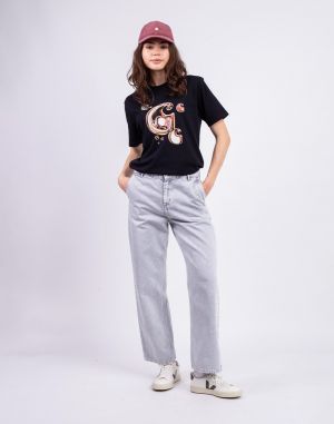 Carhartt WIP W' Pierce Pant Straight Black chalk wash