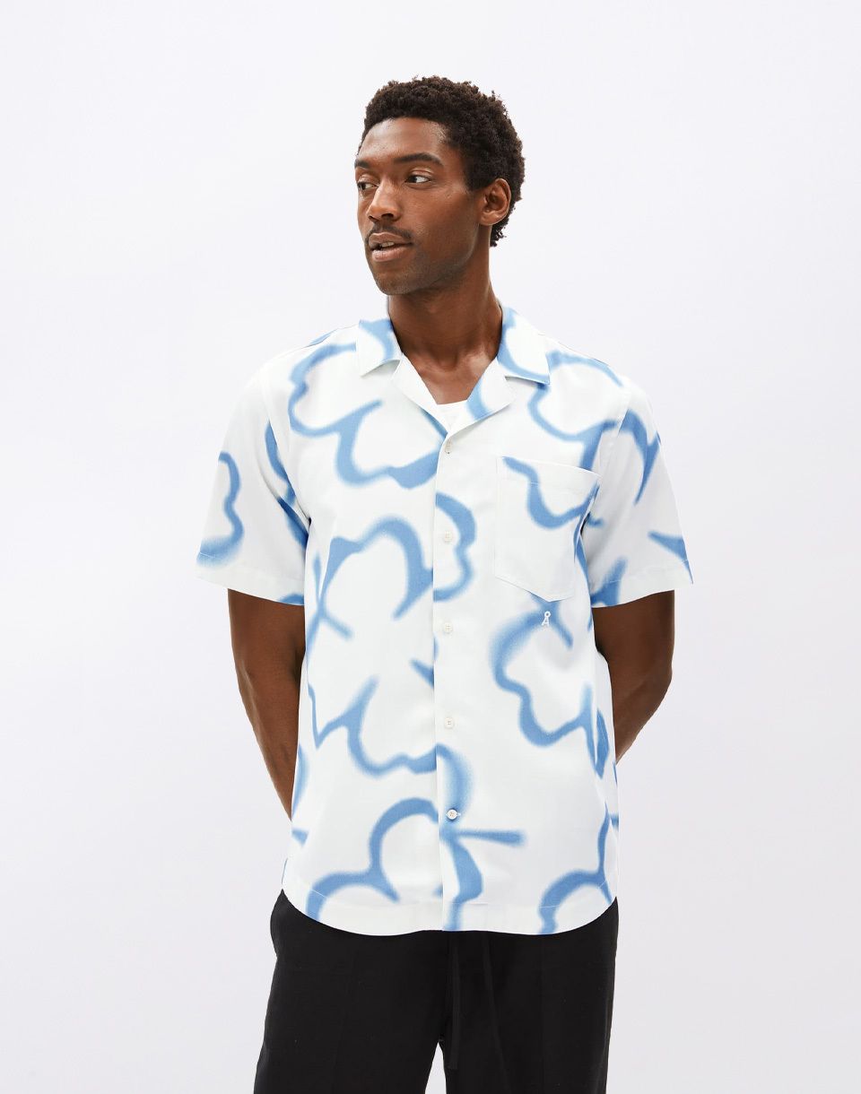 Armedangels Lovaar Clover 3268 undyed-pigment blue