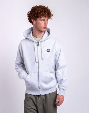Carhartt WIP Hooded Heart II Hartt Sweat Jacket Ash Heather
