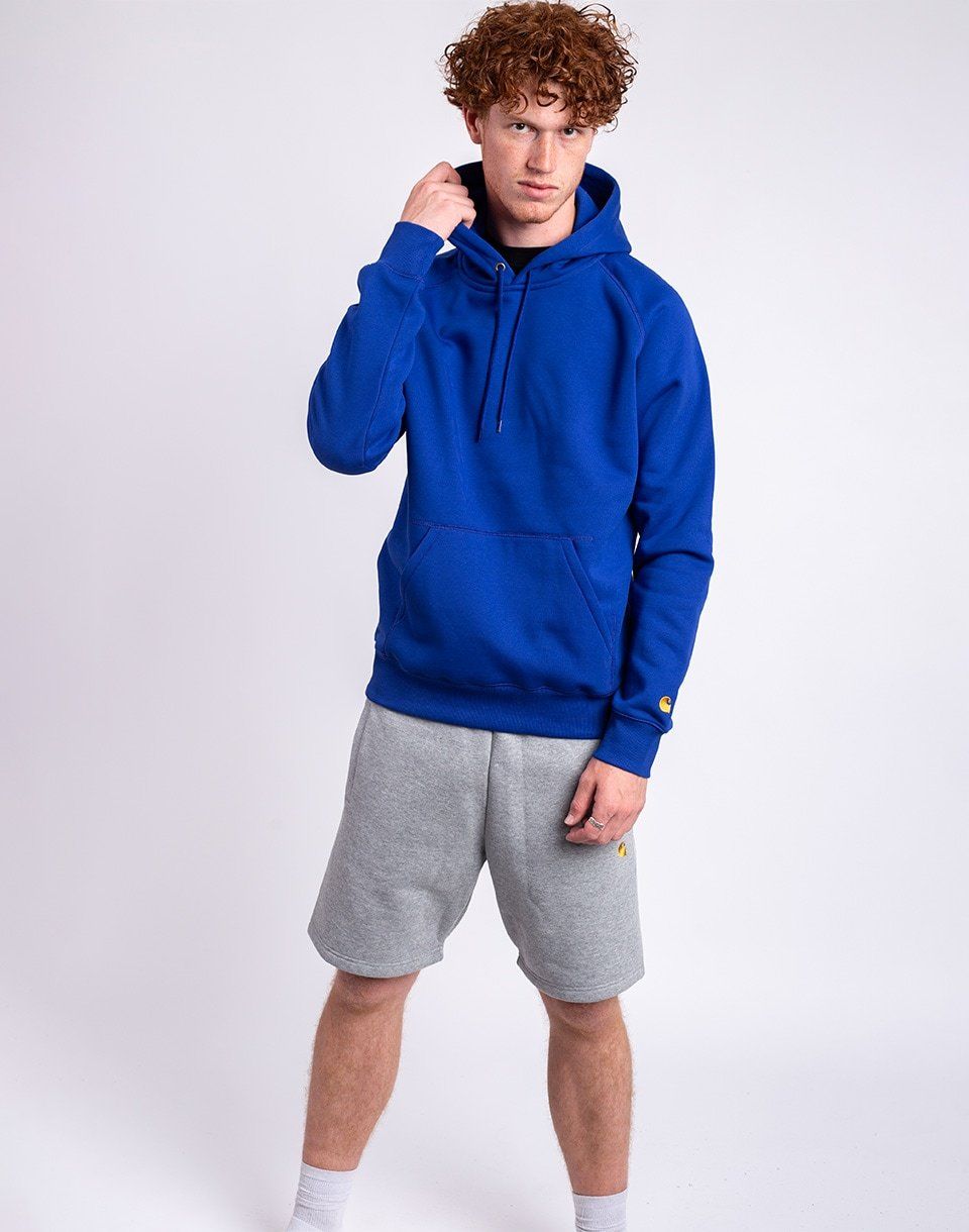 Carhartt WIP Hooded Chase Sweat Wolfsbane/Gold