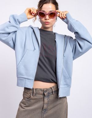 Carhartt WIP W' Hooded Heart II Hartt Jacket Blue Fog