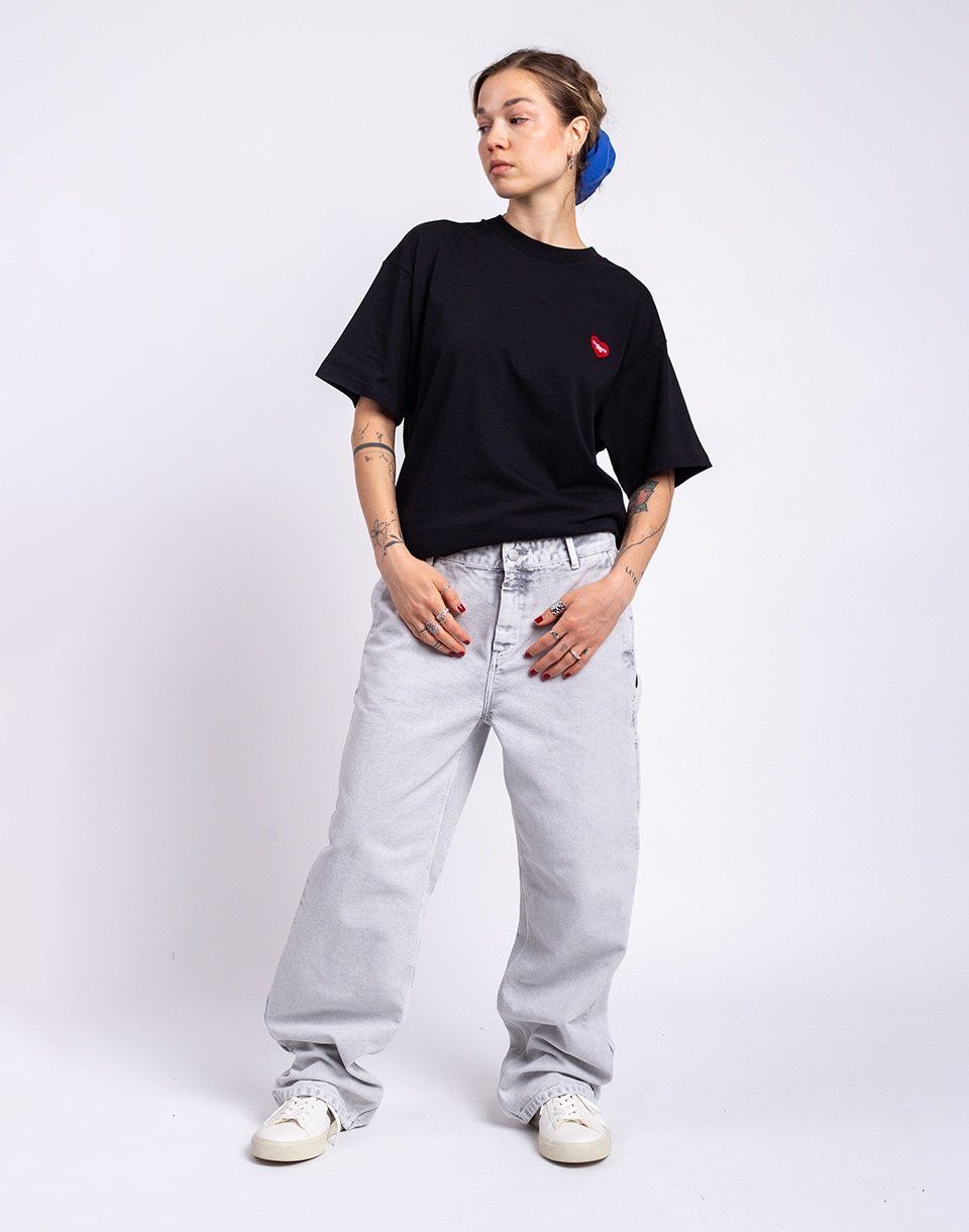 Carhartt WIP W' Pierce Pant Straight Black chalk wash