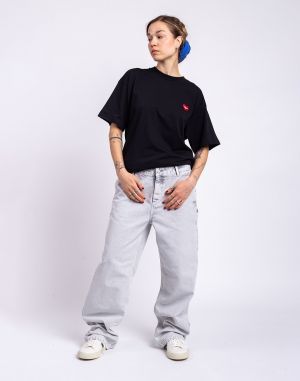 Carhartt WIP W' Pierce Pant Straight Black chalk wash