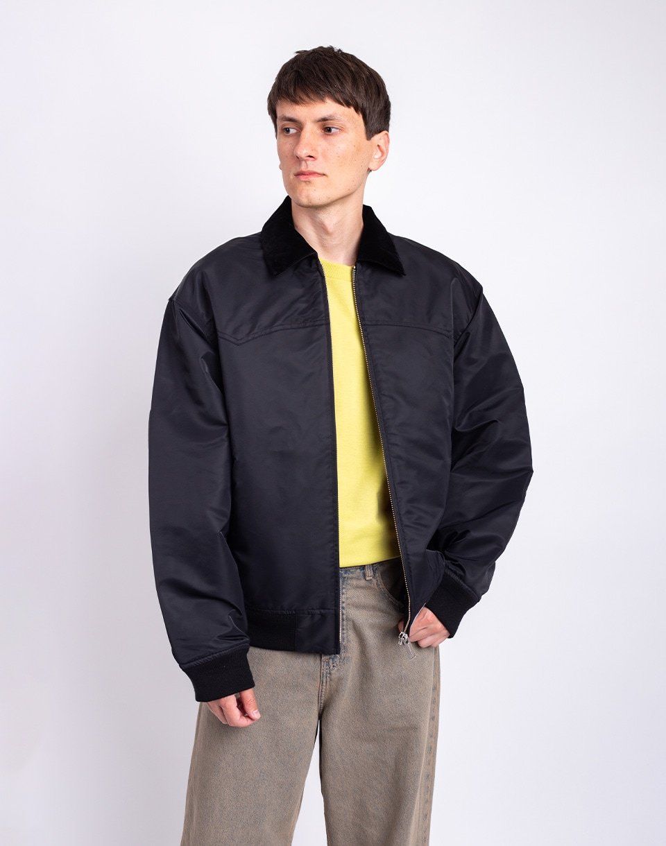 Carhartt WIP Santa Fe Alumni Jacket Black/Scarlet
