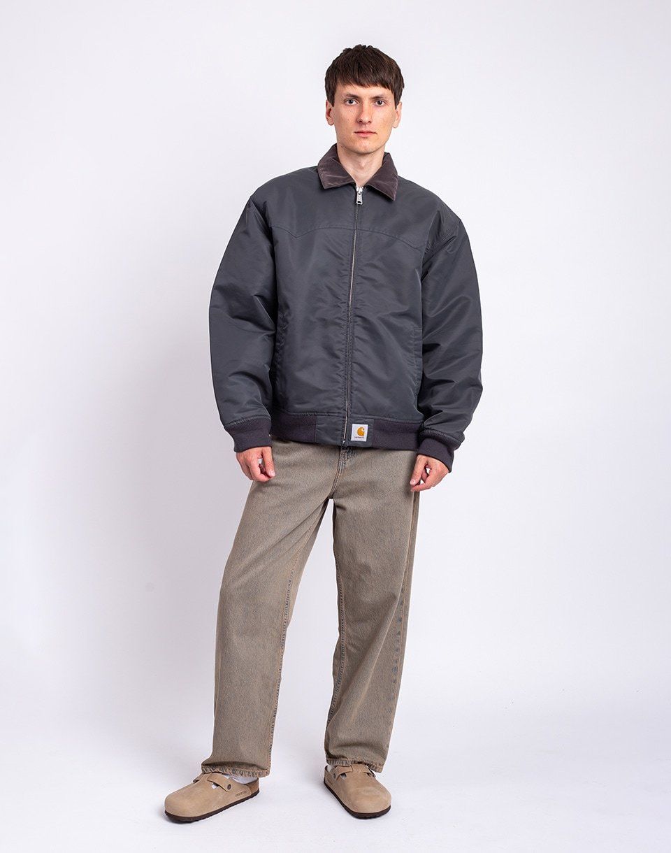 Carhartt WIP Santa Fe Alumni Jacket Graphite/Dark Fir